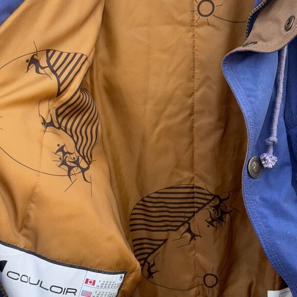 Vintage COULUR METROPOLIS CONSTRUCTION Snowsuit ski winter Bib Men's Large - Picture 9 of 11